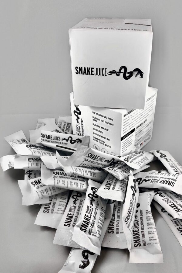 Sobres individuales SNAKE Juice polvo electrolitos para ayuno keto