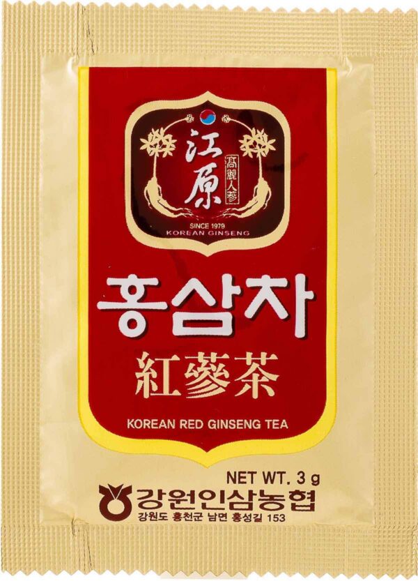Sobres individuais de té ginseng rojo coreano 3g