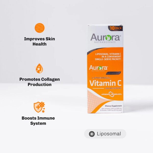 Sobres individuales vitamina C liposomal Aurora Nutrascience