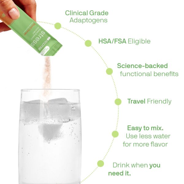 Sobres individuales polvo calmante Rootine para estrés