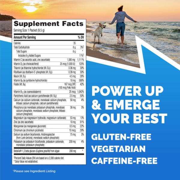 Version 1.0.0 Sobres de polvo efervescente Emergen-C con vitamina C y saúco