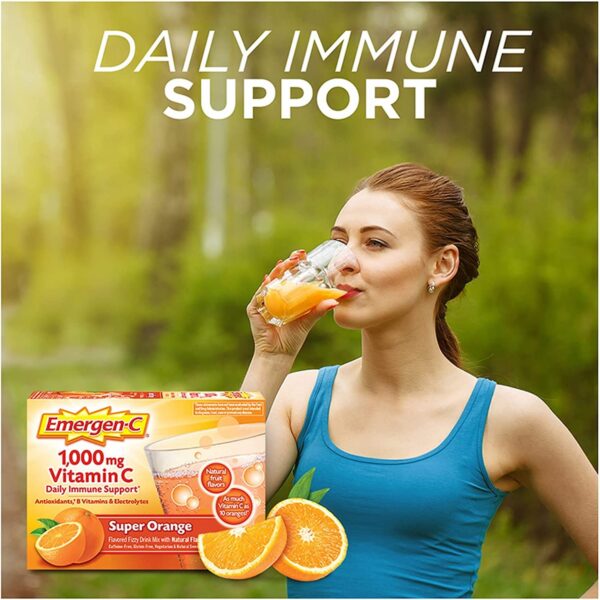 Sobres polvo vitamina c emergen-c sabor naranja