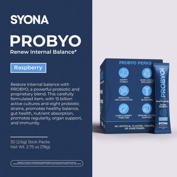 Version 1.0.0 Sobres SYONA PROBYO para apoyo inmunológico