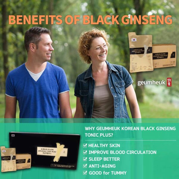 Version 1.0.0 Sobres tónico ginseng negro GeumHeuk para energía