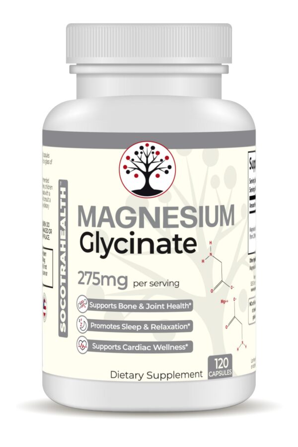 Etiqueta del paquete de magnesio y D3 K2