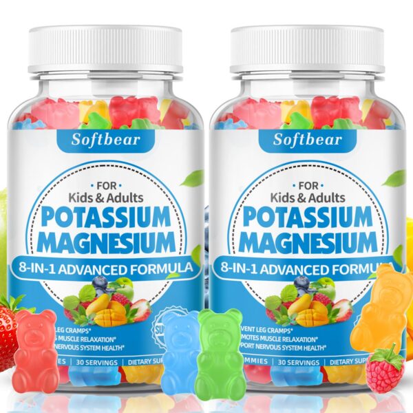 Frasco Softbear Potasio Magnesio gomitas