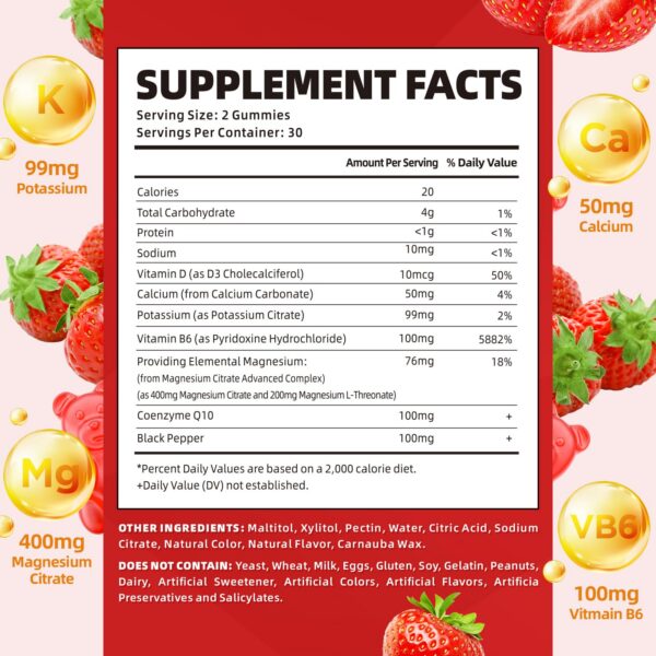 Frasco de gomitas rojas