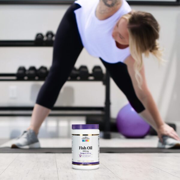 Softgel aceite de pescado puro 21st Century para salud cardíaca