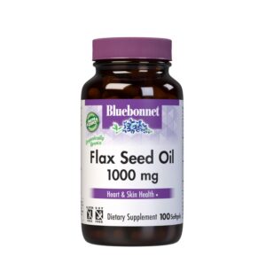 Softgels aceite de linaza BlueBonnet 1000 mg salud del corazón