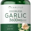 Softgels de ajo inodoro Carlyle paquete