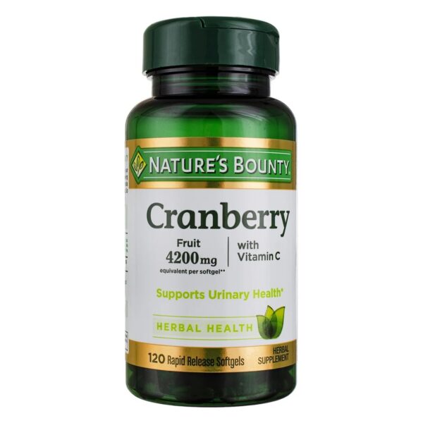 Botella Nature's Bounty Softgels de Arándano con Vitamina C 100 unidades