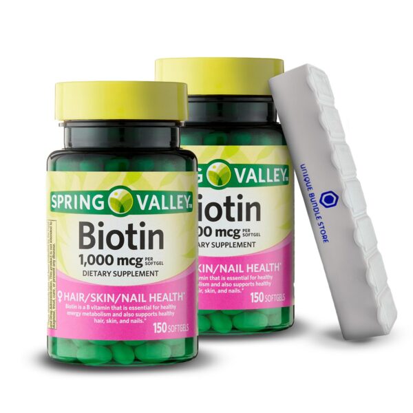 Softgels de Biotina 1000MCG Spring Valley