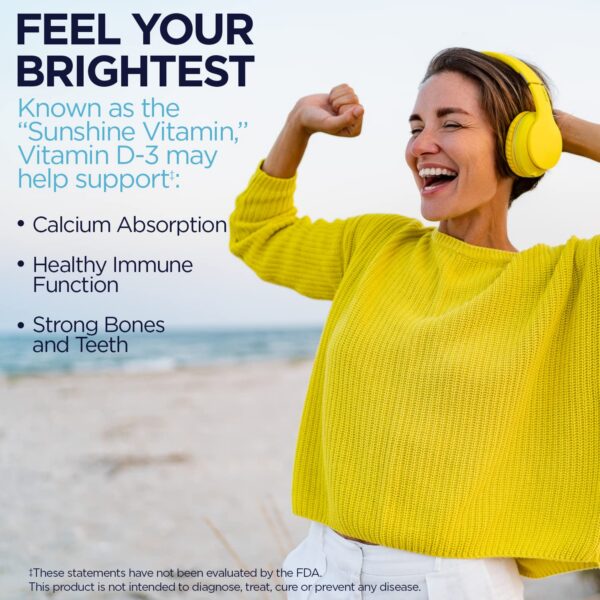 Softgels KAL Ultra con vitamina D3 10000 IU para salud osteomuscular