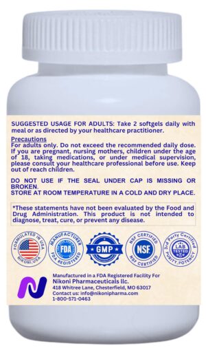 Version 1.0.0 Softgels Nikoni Akkermansia muciniphila alta potencia