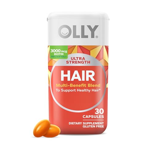 Softgels OLLY biotina queratina para cabello saludable