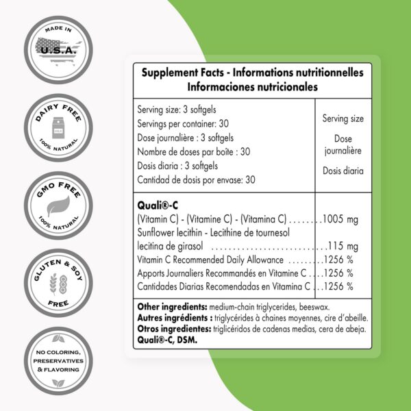 Softgels Supersmart Vitamina C Liposomal alta potencia