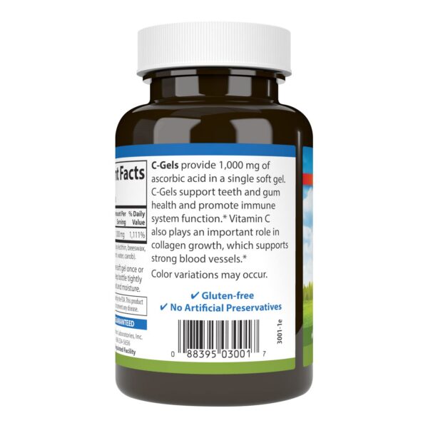 Softgels vitamina C Carlson antioxidante y salud inmunológica