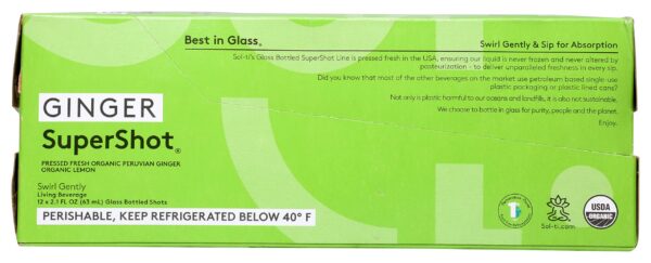 Sol-ti Supershot Ginger Orgánico envase detalle