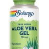 Solaray aloe vera gel concentrado frasco 100 cápsulas veganas