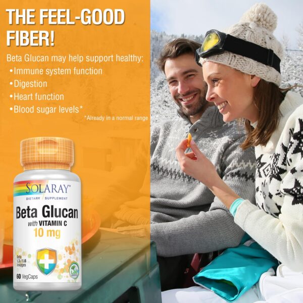 SOLARAY Beta GlucanVitamina C caja