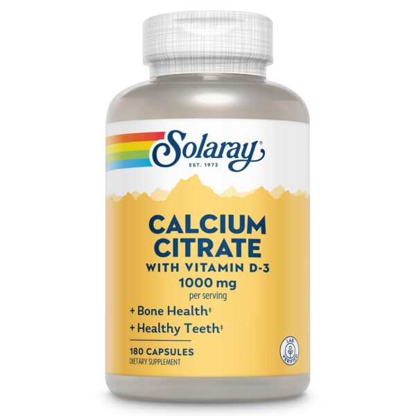 Version 1.0.0 Solaray Calcium Citrate bottle front
