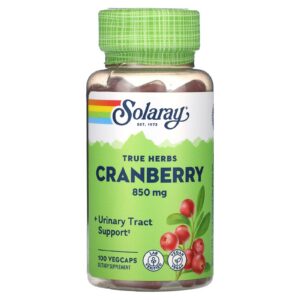Solaray cápsulas de arándano rojo 425 mg paquete frontal
