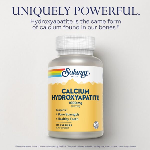 SOLARAY cápsulas de calcio hidroxiapatita