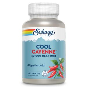 Solaray cool cayenne suplemento salud digestiva cardiovascular
