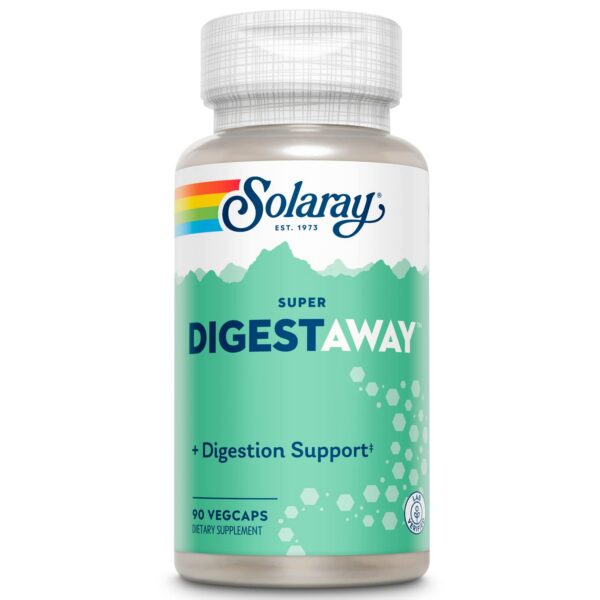 Frasco SOLARAY Digestive Enzymes con etiqueta