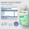 Frente del frasco SOLARAY Digestive Enzymes