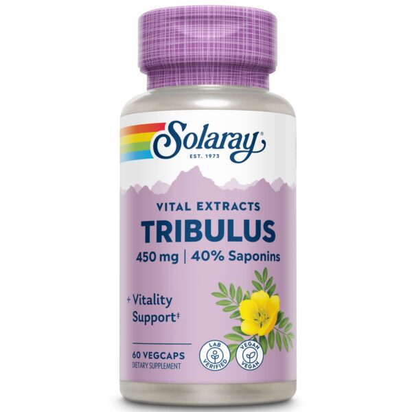 Solaray extracto fruto tribulus cápsulas vegetales 450 mg