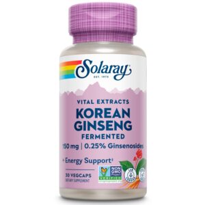 Version 1.0.0 SOLARAY Extracto de ginseng coreano fermentado - cápsulas