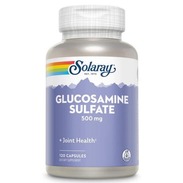 Version 1.0.0 SOLARAY glucosamina sulfato 500 mg etiqueta