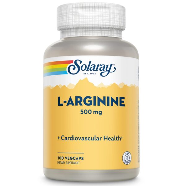 SOLARAY L-Arginina 500 mg botella 100 cápsulas vegetales