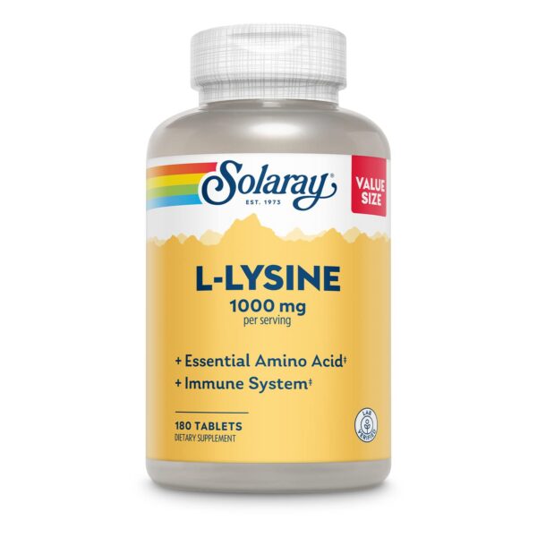 Version 1.0.0 Frasco SOLARAY L-Lysine 1000 mg forma libre