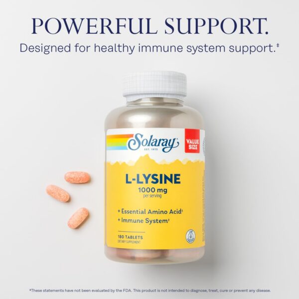 Tabletas SOLARAY L-Lysine 1000 mg