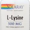 Version 1.0.0 Frasco Solaray L-Lysine 500 mg cápsulas