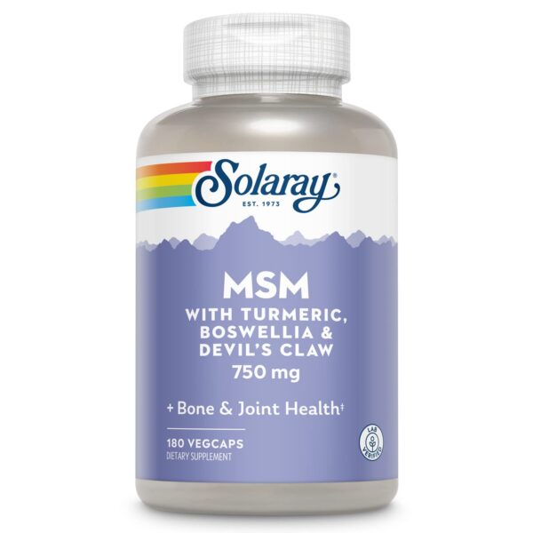 Version 1.0.0 Solaray MSM cápsulas 750 mg frasco