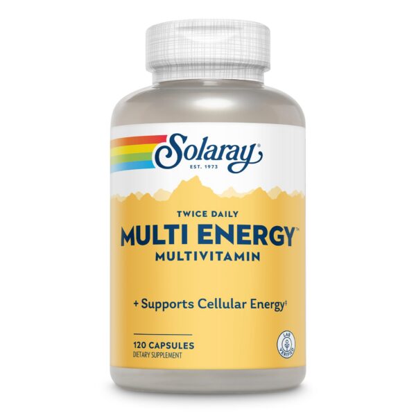 Version 1.0.0 Solaray Twice Daily Multi Energy Multivitamina sin hierro