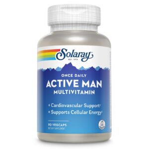 SOLARAY multivitamínico hombre activo frasco frontal