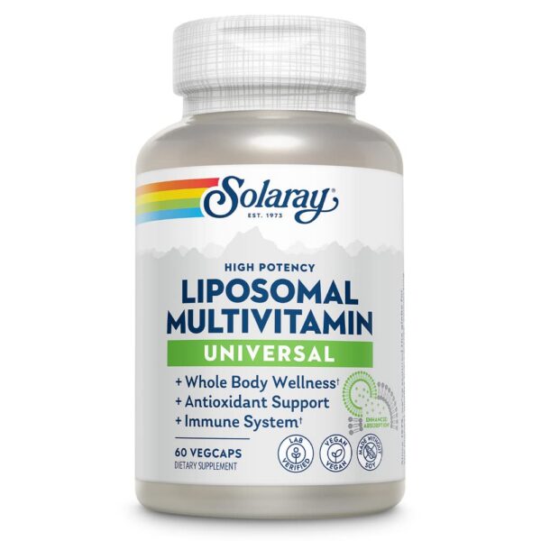 Version 1.0.0 SOLARAY multivitamínico liposomal alta absorción envase frontal