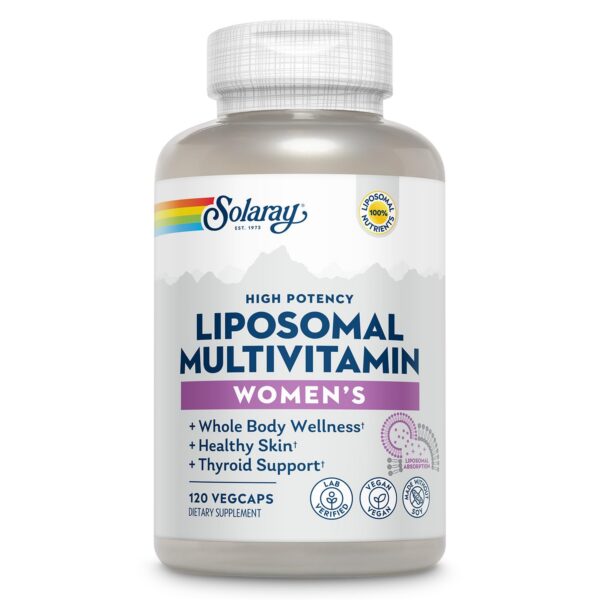 SOLARAY multivitamínico liposomal para mujer alta potencia con hierro