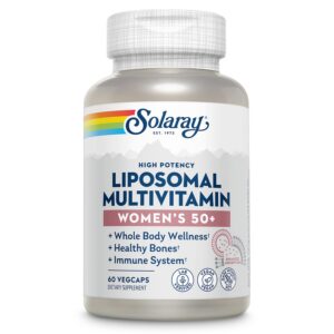 Version 1.0.0 SOLARAY multivitamínico liposomal mujeres 50 más envase delantero