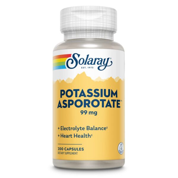 Frasco de Solaray Potasio Asporotarato 99 mg