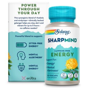 Vial de Solaray SharpMind Energy front