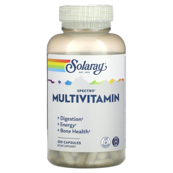 Solaray Spectro Multivitamin sin hierro 250 cápsulas