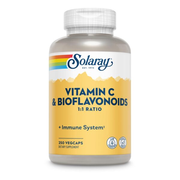 Solaray Super Bio-Plex suplemento vitamina C y bioflavonoides