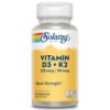 SOLARAY suplemento Vitamina D3 K2 120 cápsulas vegetales