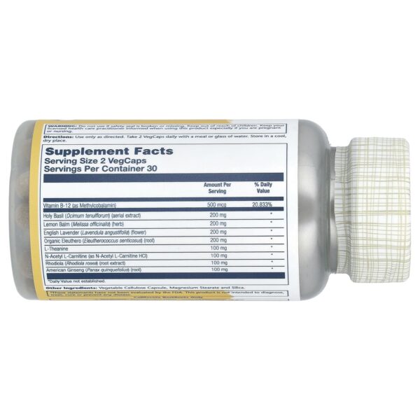 Version 1.0.0 Empaque de Solaray Total Calm navegador lateral