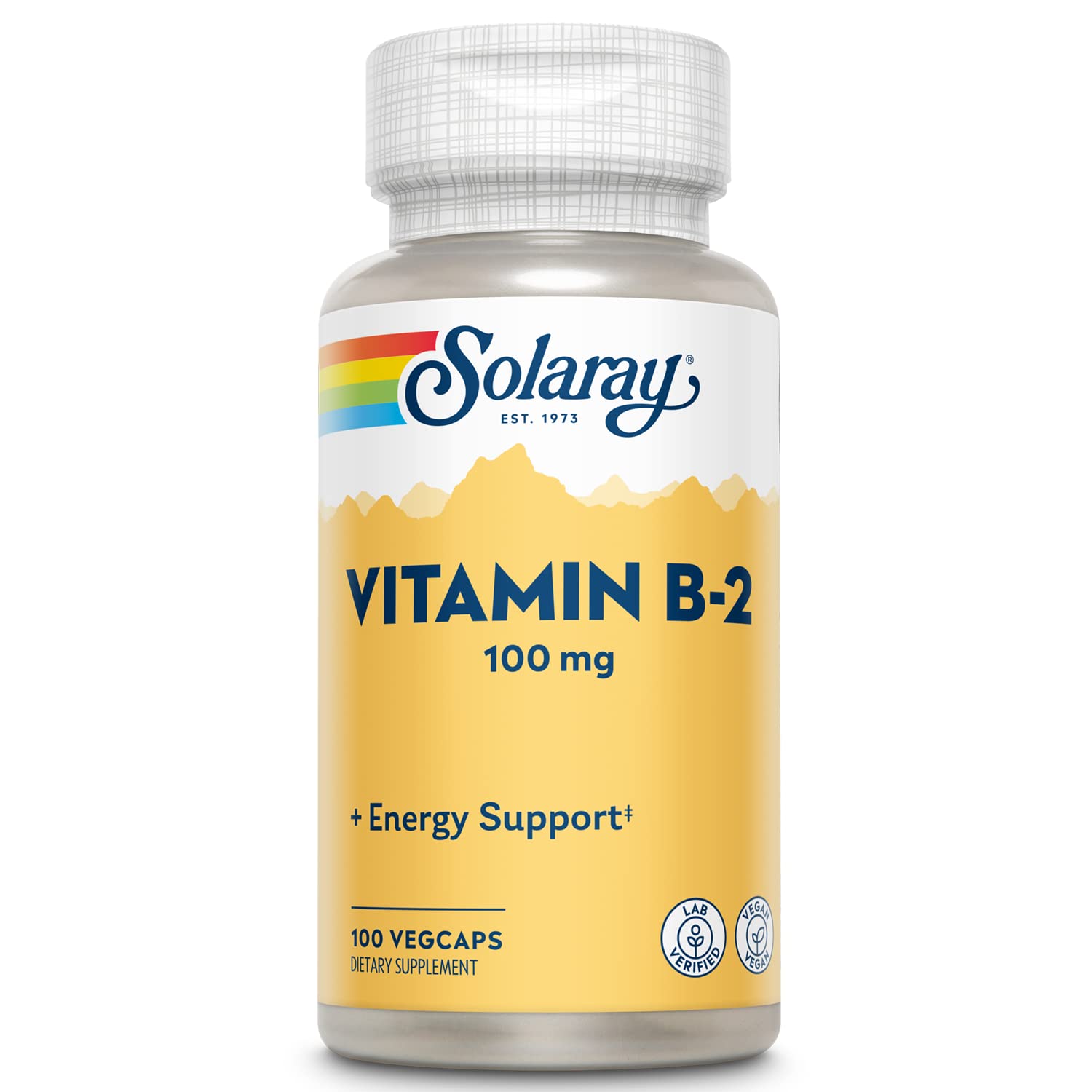 Vitamin B-2 Riboflavin, 100 mg
